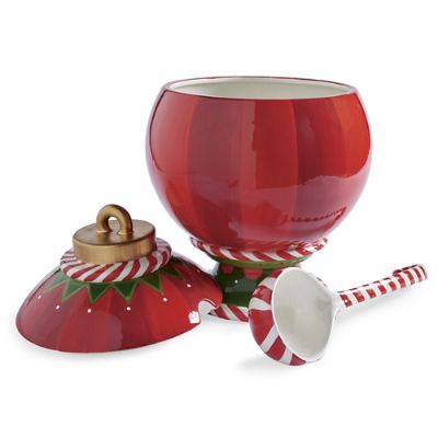 Ornament Serving Bowl with Ladle