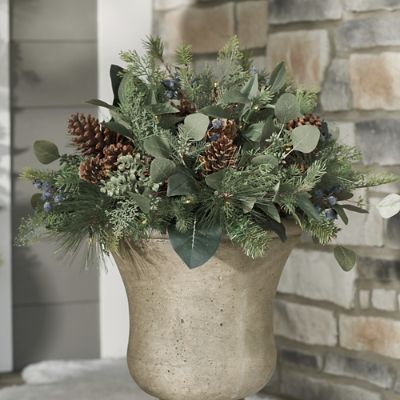 Artificial Christmas Urn Filler