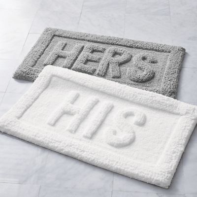 Word Bath Rug, His & Hers Grandin Road