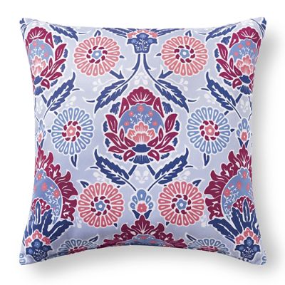 Austin Blue Floral Outdoor Pillow Grandin Road