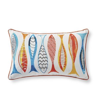 Rainbow Fish Outdoor Pillow Grandin Road