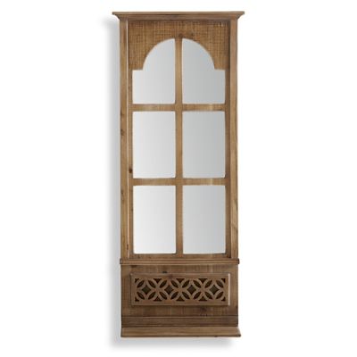 Wooden Mirror Wall Shelf Grandin Road