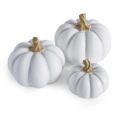 White Pumpkins, Set of Three | Grandin Road
