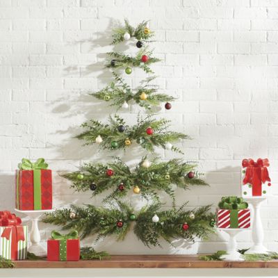 wall mounted christmas tree
