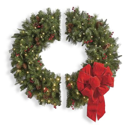 Double Door Cordless Wreath | Grandin Road