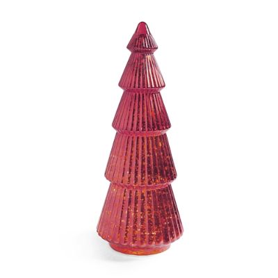 Pre-lit Glass Tree Red | Grandin Road