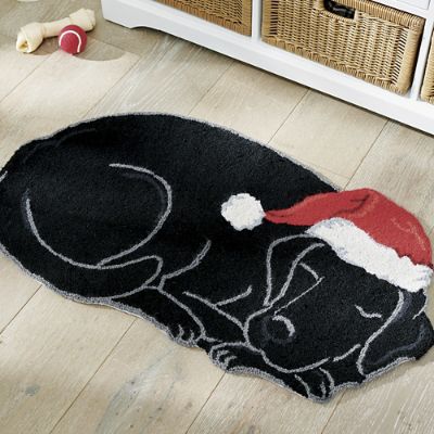 Black shop lab doormat