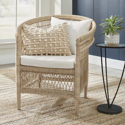 Athena Rattan Club Chair Grandin Road