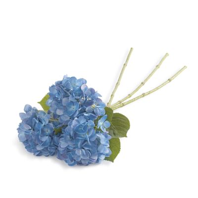 Blue Hydrangea Stem, Set of Three | Grandin Road