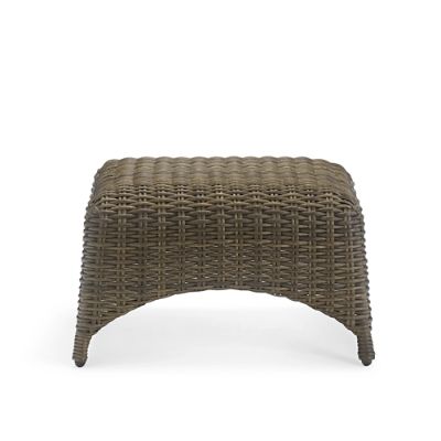 Rockland Wicker Ottoman | Grandin Road