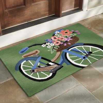 Garden Bicycle Coir Door Mat