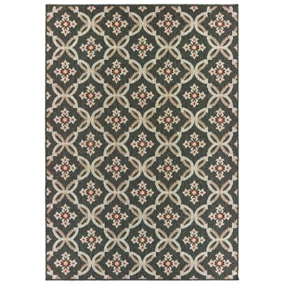 Arwen Grey Trellis Outdoor Rug Grandin Road