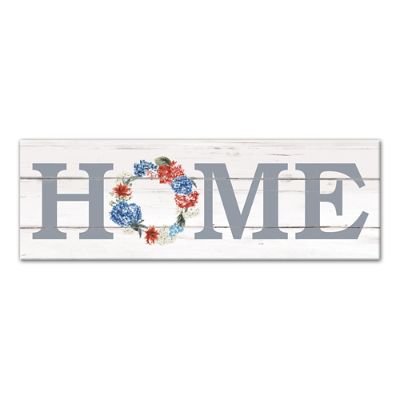 Home Patriotic Wreath Canvas | Grandin Road