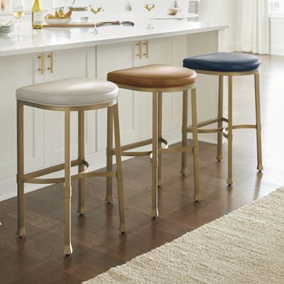 Gold backless counter discount stools