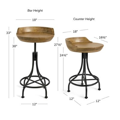 Rexon Swivel Stool | Grandin Road