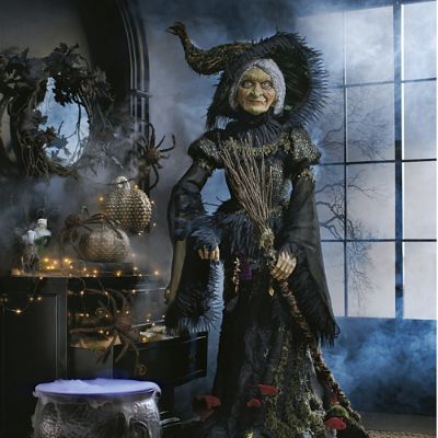 Katherine's Collection Lifesize Midnight Witch | Grandin Road