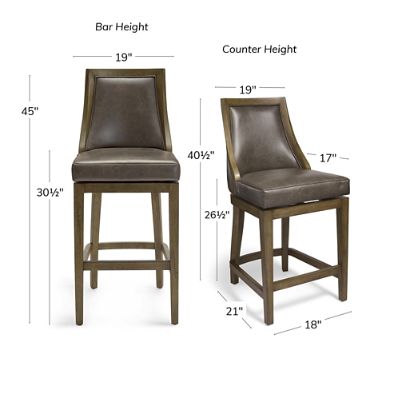 Ellis Swivel Bar & Counter Stool | Grandin Road