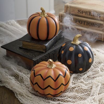 【INCHANT ME】Garden Wrap Pumpkin Mini One Piece Mini Designer Pumpkins, Set of Three | Grandin Road