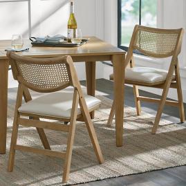 Madeira Folding Chairs, Set of Two