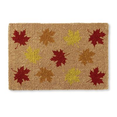 Scatter Leaves Coir Door Mat Grandin Road