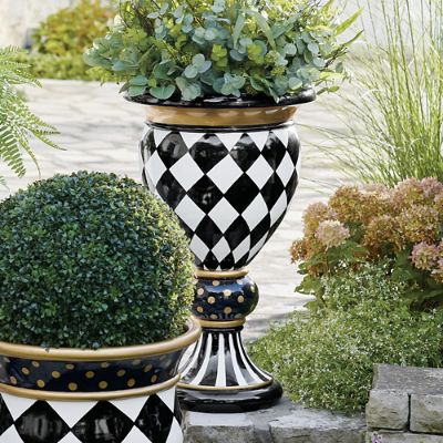 Zara Painted Pedestal Planter | Grandin Road