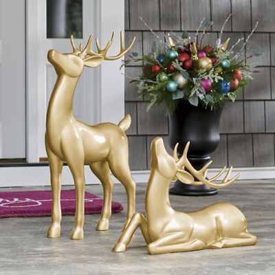 Gold Outdoor Deer Grandin Road