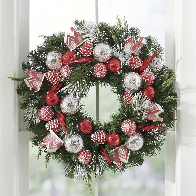 Vintage Village Wreath