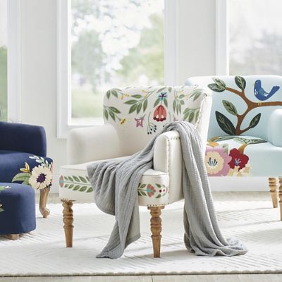 Gianna Embroidered Armchair | Grandin Road