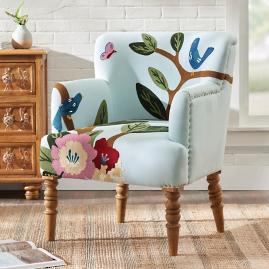 Cecelia Embroidered Armchair