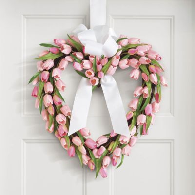 Tulip Heart Wreath