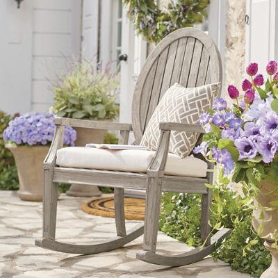 Purple outdoor rocking online chair