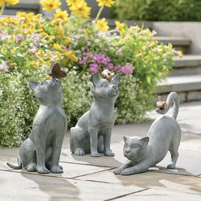 Clowder of Cats Garden Statues | Grandin Road