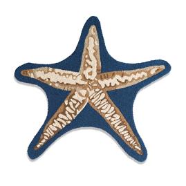 Marina Starfish Shape Hooked Door Mat