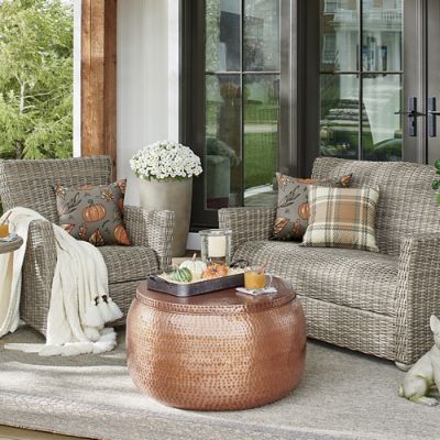 Simsbury Wicker Lounge Chair | Grandin Road