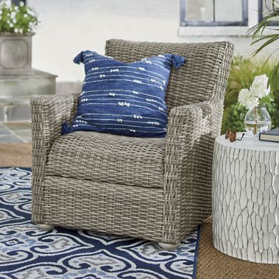 Simsbury Outdoor Wicker Chaise Lounge Grandin Road