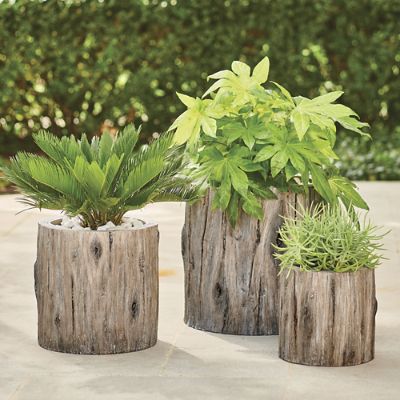 Faux Bois Planter, Old Oak Grandin Road