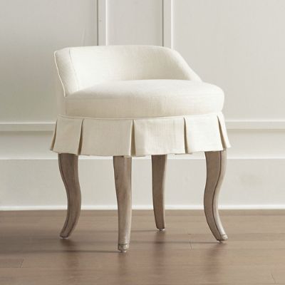 Small vanity stool online with back