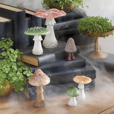 Haunted Mushrooms, Set of Six | Grandin Road