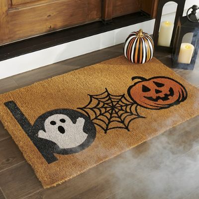 Halloween Boo Coir Door Mat | Grandin Road