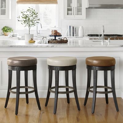 Aiken Backless Swivel Bar Counter Stool Grandin Road