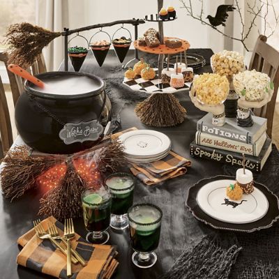 Broomstick Snack Bowl Stand met Verwijderbare Mand Organizer, Halloween Pumpkin Fruit Manden Dessert Snack Opslag, Geschikt voor Festival Bruiloft Party Xmas Decor