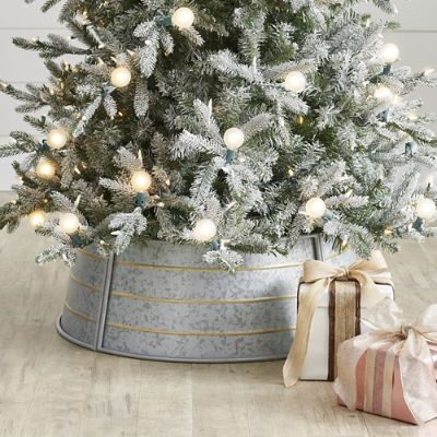 Galvanized Metal Tree Collar Grandin Road