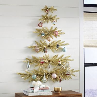 Wall Hanging Tinsel Tree Grandin Road