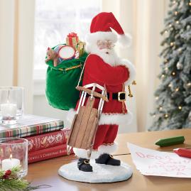 Jolly Santa Figure, Toy Delivery