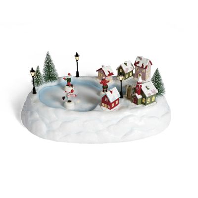 Deluxe Animated Tabletop Ice Skate Rink | Grandin Road
