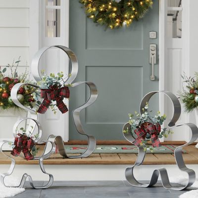 Oversized Gingerbread Men, Set of Three Grandin Road
