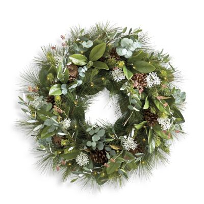 Hadley Holiday Cordless Wreath | Grandin Road