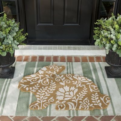 Neighburly Botanical Personalized Doormat