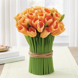 Orange Tulip Arrangement