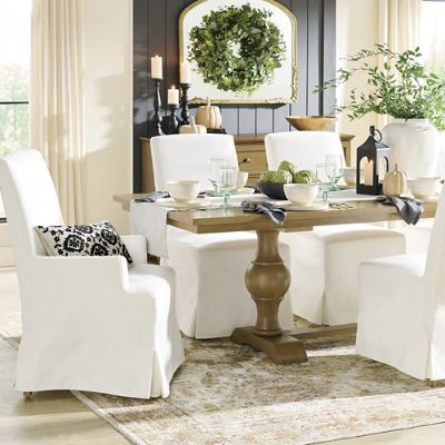 Ava Slipcovered Dining Armchair Grandin Road